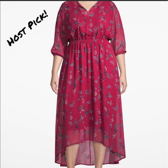Lane Bryant Dresses & Skirts - NEW Lane Bryant hi/lo floral maxi dress